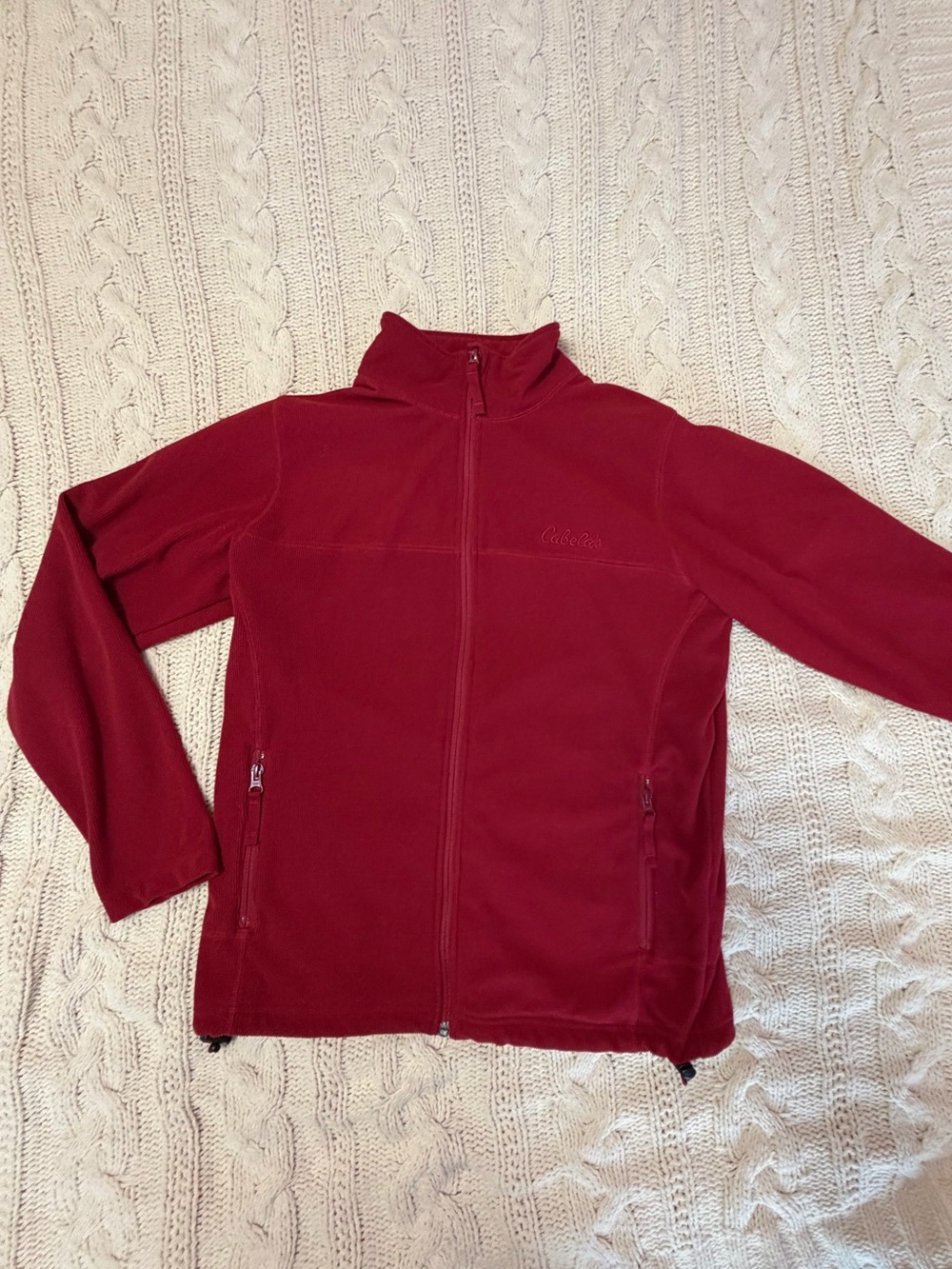 Women’s Cabela's Red Full-Zip Fleece Jacket